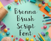 Brush Script Font, Commercial Use Font, Cute Fonts, Fonts for Crafting, Handwritten Font