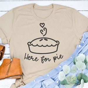 Aqui para arquivo SVG de torta, arquivo de corte de ação de graças, arquivo SVG de camiseta de ação de graças, arquivo de corte para silhueta e Cricut