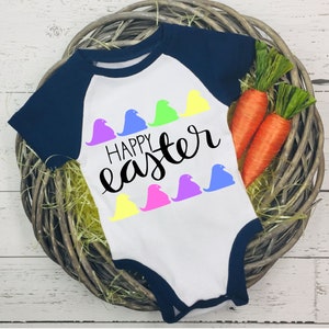 Happy Easter with chicks SVG File PNG File