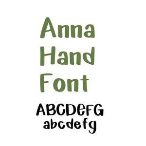 Anna Handwriting Font, Commercial Use Font, Cute Fonts, Fonts for Crafting, Handwritten Font