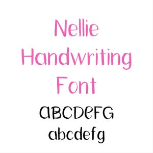 Nellie Handwriting Font, Commercial Use Font, Cute Fonts, Fonts for Crafting, Handwritten Font
