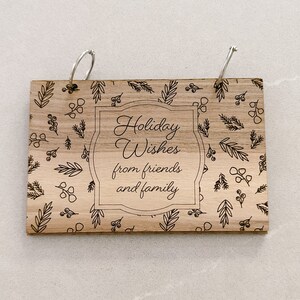 File di taglio laser di Natale, libro di cartoline di Natale Laser SVG, file di taglio laser, progetto GlowForge