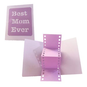 Biglietto pop-up Best Mom Ever, biglietto di auguri per la festa della mamma, biglietto di auguri per la mamma, biglietto pop-up in formato SVG