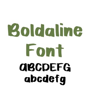 Boldaline Font, Handwritten Font, Cute Fonts, Commercial Use Font, Fonts for Crafting, Modern Font, Playful Aesthetic Font