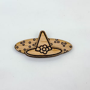Witch Hat Hair Clips SVG File, Laser SVG File, Hair Clip Cut File for Lasers
