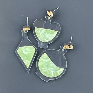 Laser Cut Earring Files, Halloween SVG file, Potion Bottle Earring SVG, Earring SVG Bundle