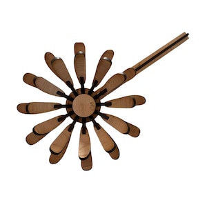 Gänseblümchen Holz Blume SVG, Laser SVG-Datei, Schneidedatei für Laserschneider