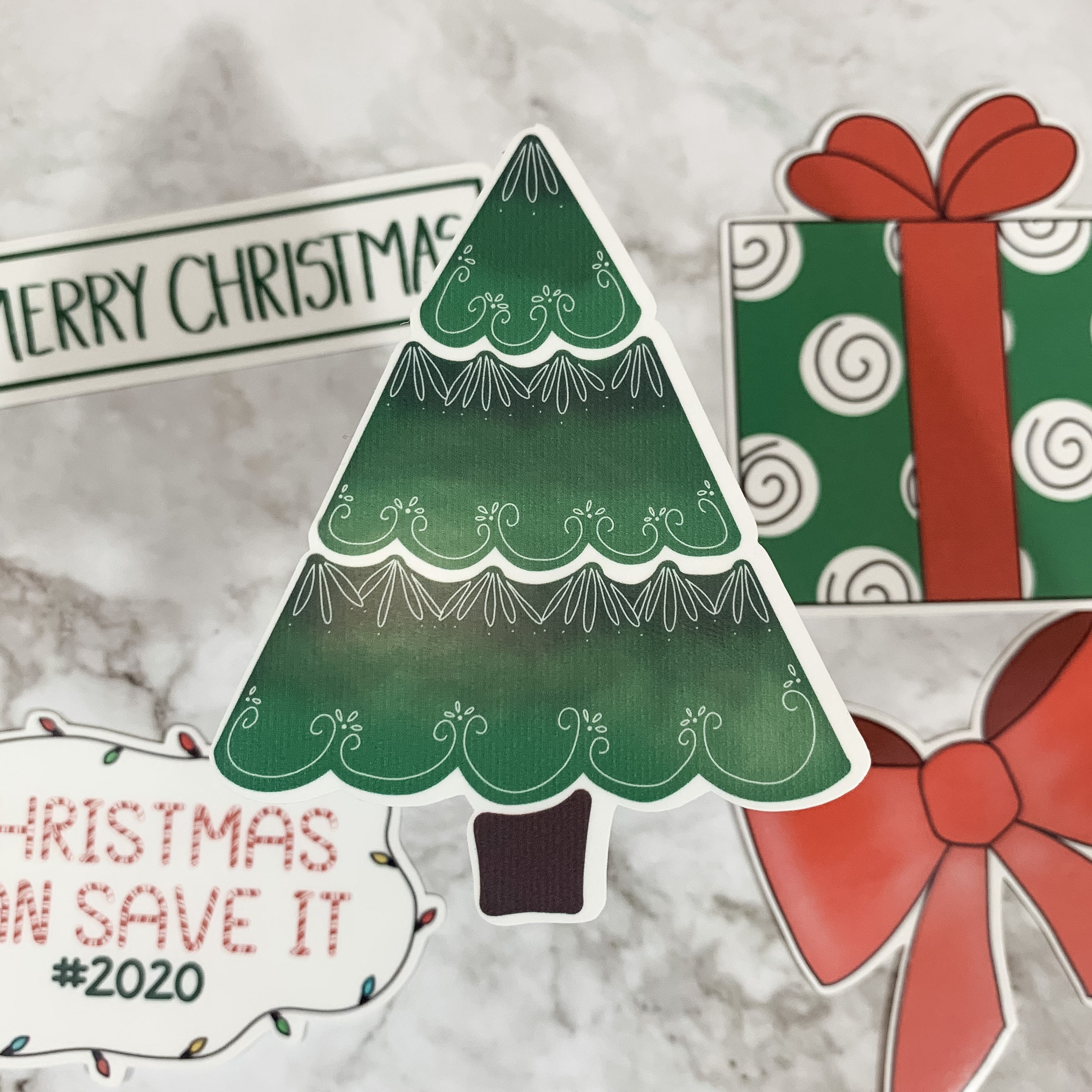 Christmas Sticker Design Bundle PNG for Print and Cut - Etsy