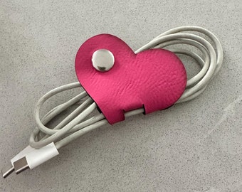 Heart Cord Holder/ Organizer Laser Cut File, GlowForge Project, Leather Cut File