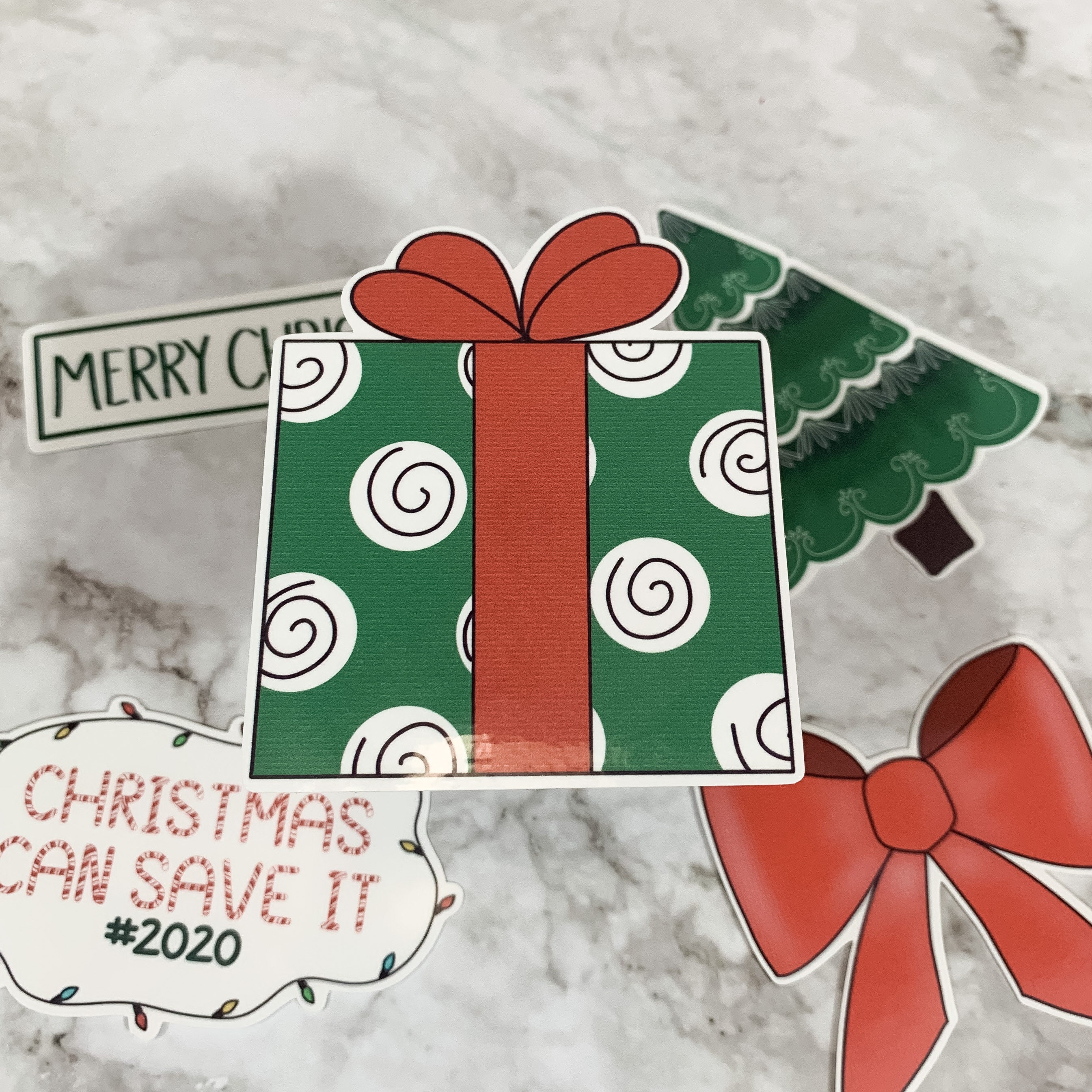 Christmas Sticker Design Bundle PNG For Print and Cut | Etsy