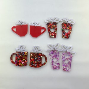 Coffee Earrings SVG Bundle, Laser SVG Bundle, Halloween Earring Cut File Bundle