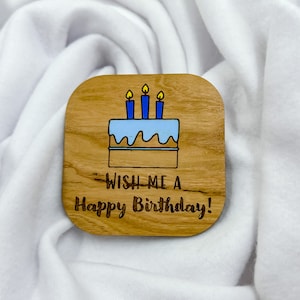 Birthday Badge Laser SVG File, Laser Cut File, Birthday Badge Cut File for Lasers