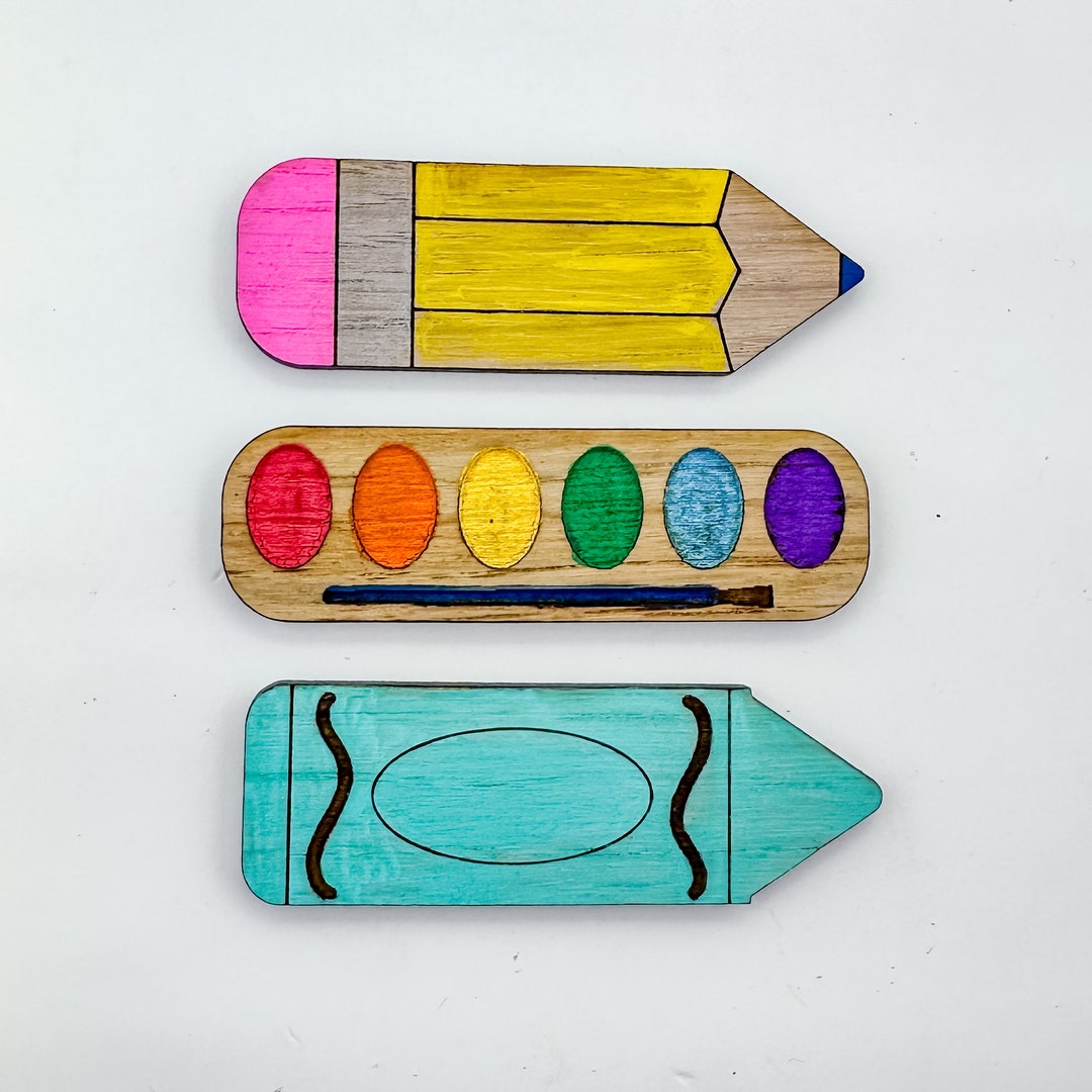 School Hair Clips SVG File, Laser SVG File, Hair Clip Cut File for