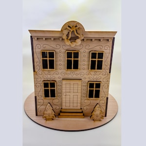 Gingerbread House Laser SVG files, Christmas House Cut Files for Laser, GlowForge Project
