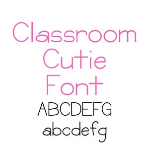 Classroom Cutie Font, Handwritten Font, Cute Fonts, Commercial Use Font, Fonts for Crafting, Modern Font, Playful Aesthetic Font