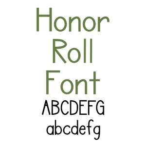Honor Roll Font, Handwritten Font, Cute Fonts, Commercial Use Font, Fonts for Crafting, Modern Font, Playful Aesthetic Font