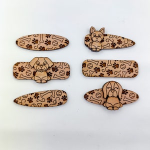 Engraved Hair Clip SVG File, Laser Cut File, Hair Clip Laser Cut File, Magnet Laser Cut File