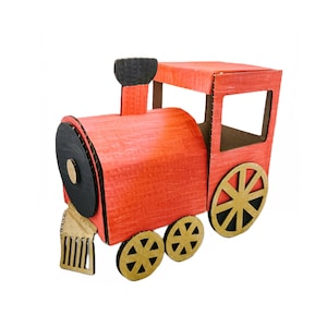 Archivo SVG láser de caja de tren, archivo SVG láser de cartón, archivo SVG láser de caja de San Valentín, caja de San Valentín para niños