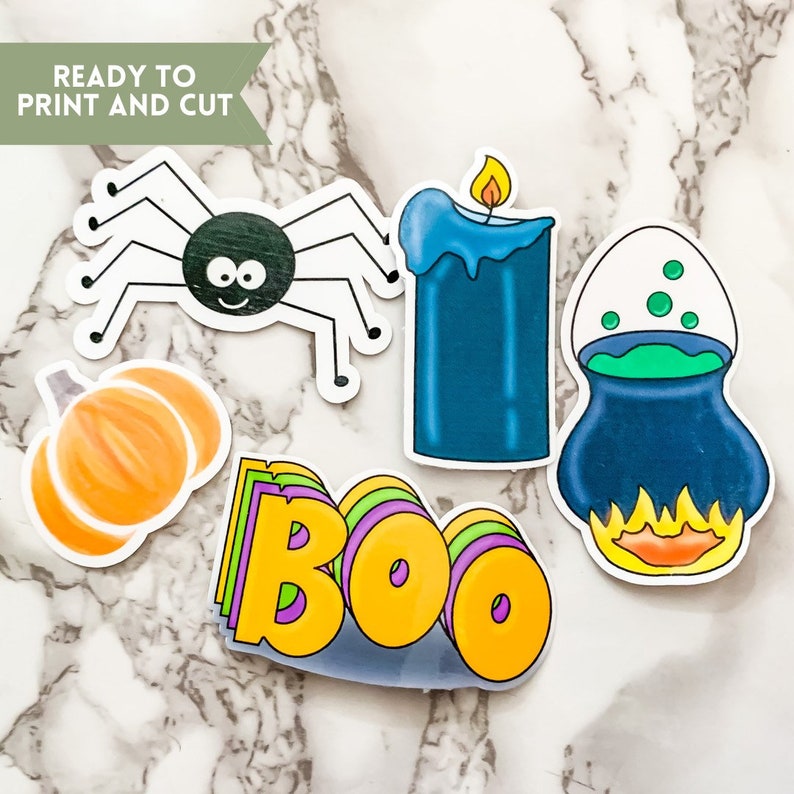 Halloween SVG Bundle Halloween Stickers T-shirt Designs image 1