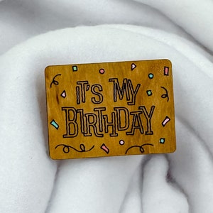 Birthday Badge Laser SVG File, Laser Cut File, Birthday Badge Cut File for Lasers