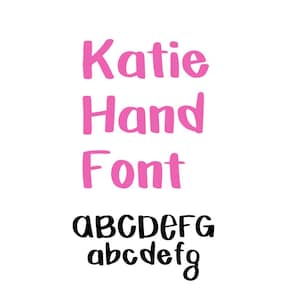 Katie Handwriting Font, Commercial Use Font, Cute Fonts, Fonts for Crafting, Handwritten Font