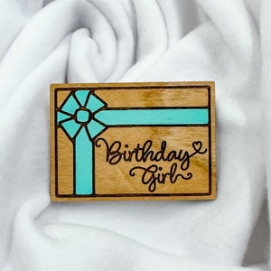Birthday Badge Laser SVG File, Laser Cut File, Birthday Badge Cut File for Lasers
