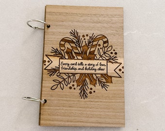 Christmas Laser Cut File, Christmas Card Book Laser SVG, Laser Cut File, GlowForge Project