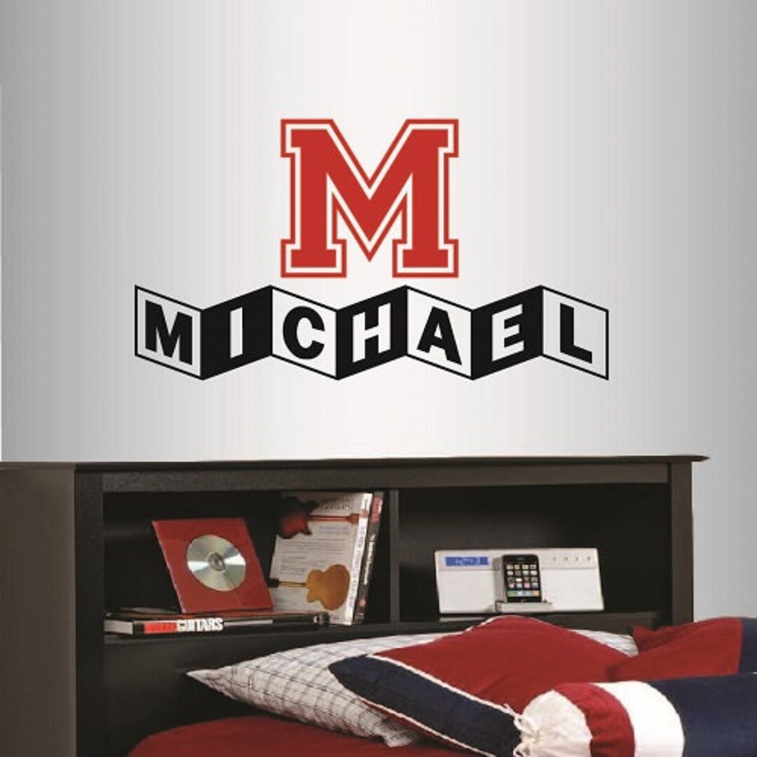 Wall Vinyl Decal Home Decor Art Sticker Custom Personalized Name Girls ...