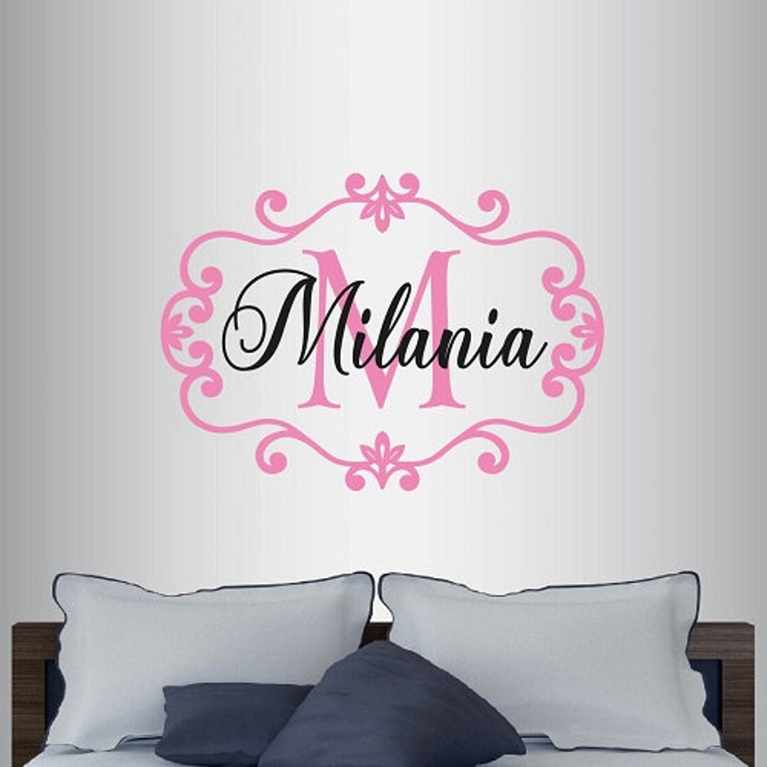 Wall Vinyl Decal Home Decor Art Sticker Custom Personalized Name Cute ...