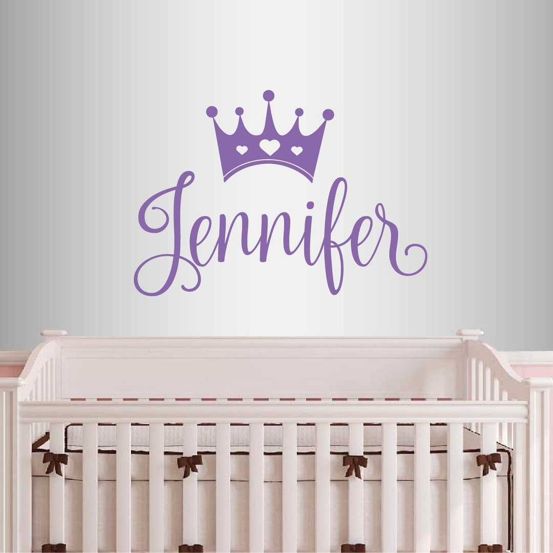 Wall Vinyl Decal Home Decor Art Sticker Custom Princess Crown ...