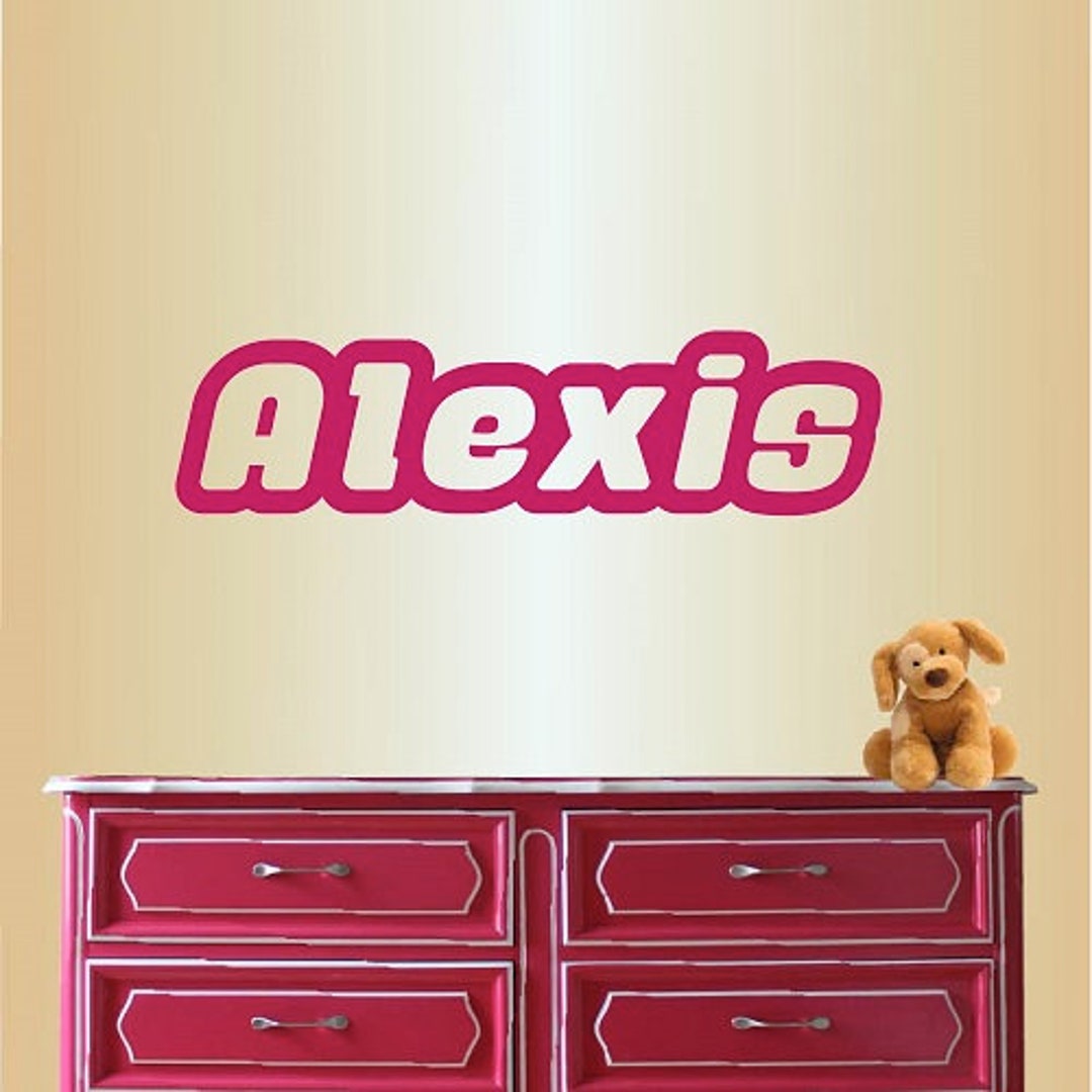 Wall Vinyl Decal Home Decor Art Sticker Custom Personalized Name Girls ...