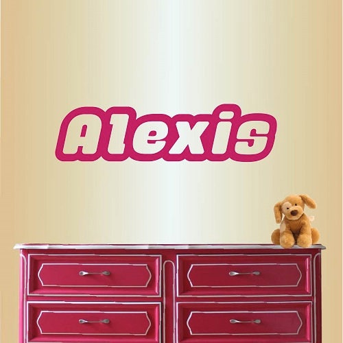 Wall Vinyl Decal Home Decor Art Sticker Custom Personalized Name Girls ...