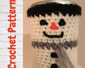 Schneemann Häkelanleitung Mason Glass Cover (PDF Download)