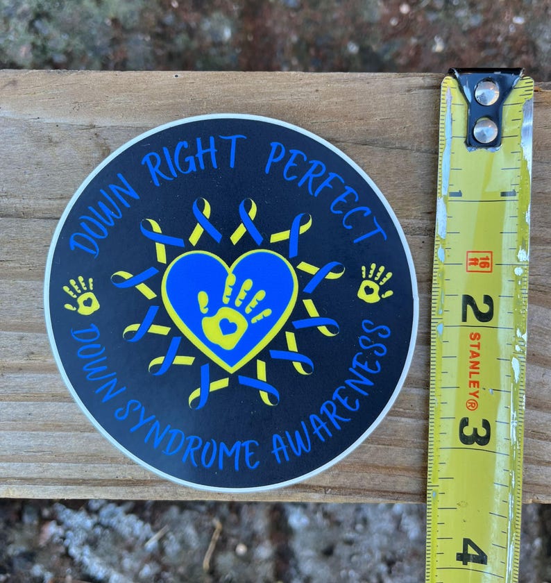 Down Syndrome Awareness Vinyl Sticker, Chromosome Ribbon Decal - Etsy