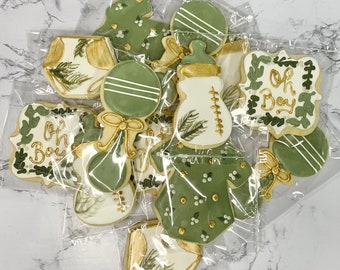Oh boy baby shower sugar cookies (Assorted 12 pack)