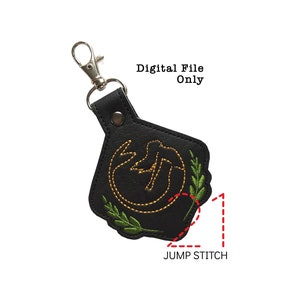 Siren Song Fob *DIGITAL FILE* In The Hoop Embroidery Design