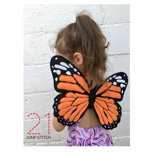 ITH Monarch Butterfly Wings  *DIGITAL FILE* In The Hoop Embroidery Design