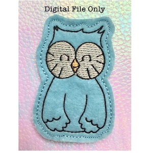 ITH Owl Finger Puppet *DIGITAL FILE* 4x4 Machine Embroidery Design