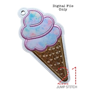 ITH Applique Ice Cream Ornament *DIGITAL FILE* Nel design del ricamo hoop
