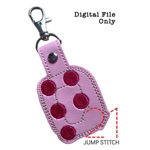 ITH Braille &quot;Q&quot; Fob *DIGITAL FILE* In The Hoop Embroidery Design