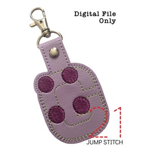 ITH Braille &quot;G&quot; Fob *DIGITAL FILE* In The Hoop Embroidery Design
