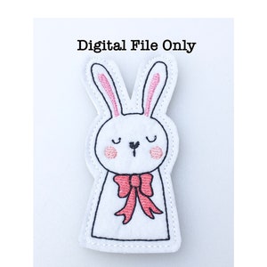 ITH Bunny Finger Puppet *DIGITAL FILE* 4x4 Machine Embroidery Design