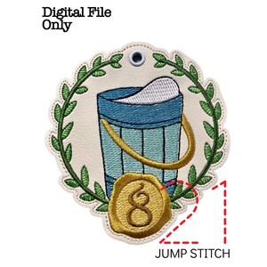 ITH Maids Milking Ornament *DIGITAL FILE* In The Hoop Embroidery Design