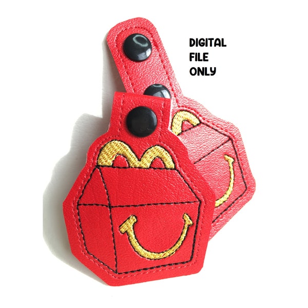 ITH Nostalgia Meal *DIGITAL FILE* In The Hoop  Key Fob Embroidery Design