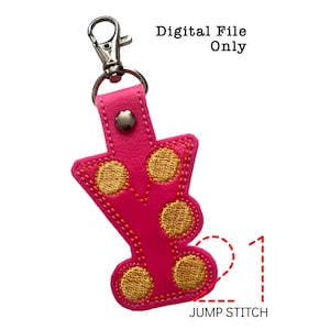 ITH Braille &quot;Y&quot; Fob *DIGITAL FILE* In The Hoop Embroidery Design
