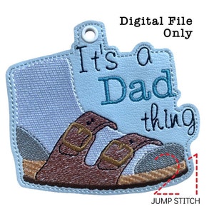 ITH Socks and Sandals Ornament *DIGITAL FILE* In The Hoop Embroidery Design