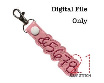 ITH &5678 Dance Fob and Eyelet *DIGITAL FILE* In The Hoop Embroidery Design