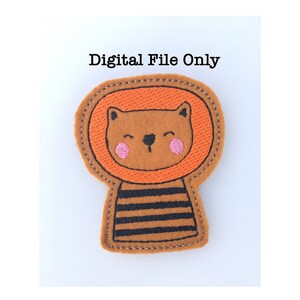 ITH Lion Finger Puppet *DIGITAL FILE* 4x4 Machine Embroidery Design