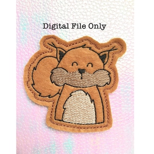 ITH Squirrel Finger Puppet *DIGITAL FILE* 4x4 Machine Embroidery Design