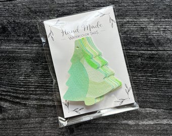 Etichette regalo / Acquerello dipinto a mano / Etichette / Confezionamento regalo / Artigianato / Etichette